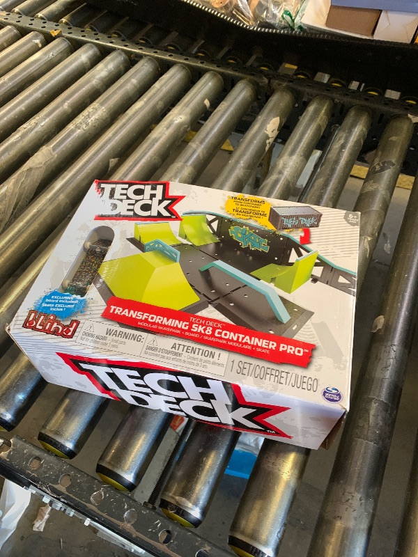 Photo 1 of Tech Deck, Transforming SK8 Container Pro Modular Skatepark with Exclusive Fingerboard, Kids Toy for Ages 6 and Up (Styles May Vary)