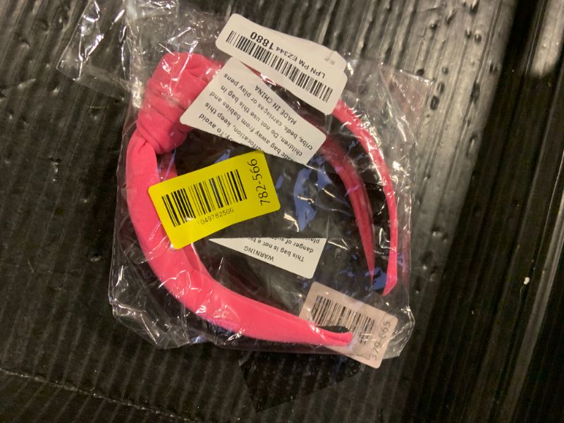Photo 1 of ACO-UINT Hot Pink Knotted Headbands for Women - Large Wide Thick Fashion Hair Accessories