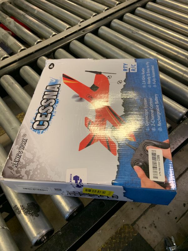 Photo 1 of HAWK'S WORK 2 Channel RC Airplane, Ready to Fly, 2.4GHz Remote Control Plane, Easy to Fly Glider for Kids & Beginners (Blue)