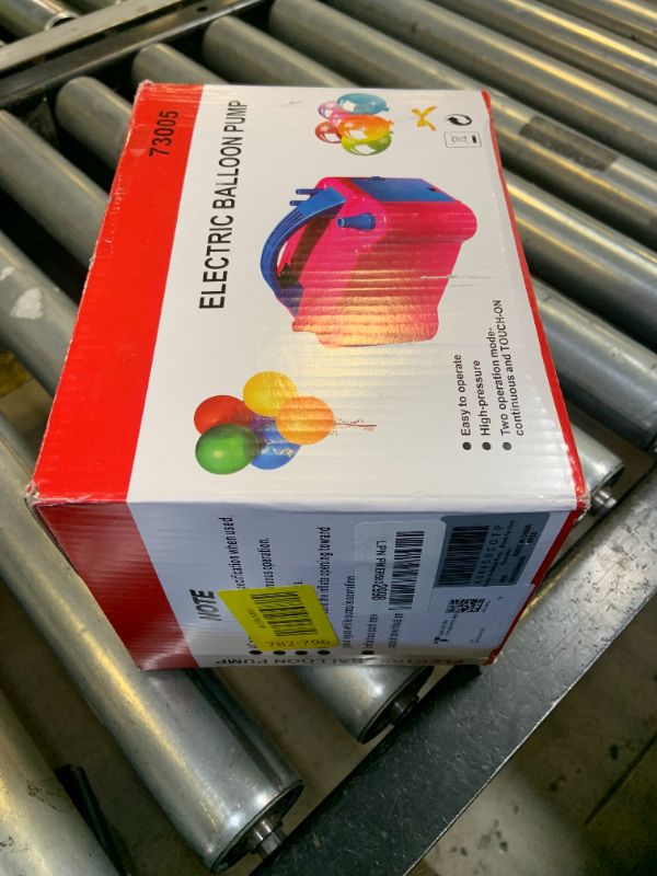 Photo 1 of AGPTEK Electric Air Balloon Pump, 110V 600W Rose Red Portable Dual Nozzle Inflator/Blower for Party Decoration