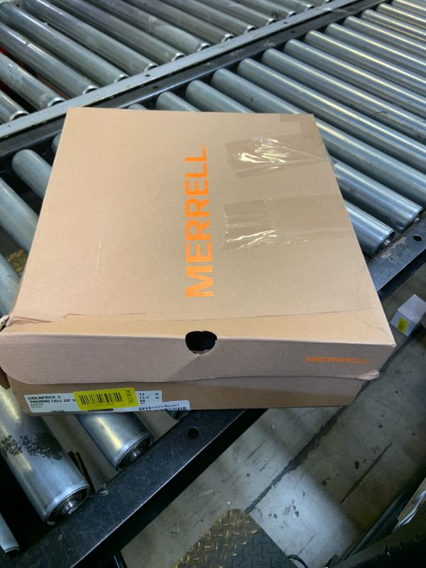Photo 1 of Merrell Men's Coldpack 3 Thermo Tall Zip Waterproof Snow Boot, Earth, 13