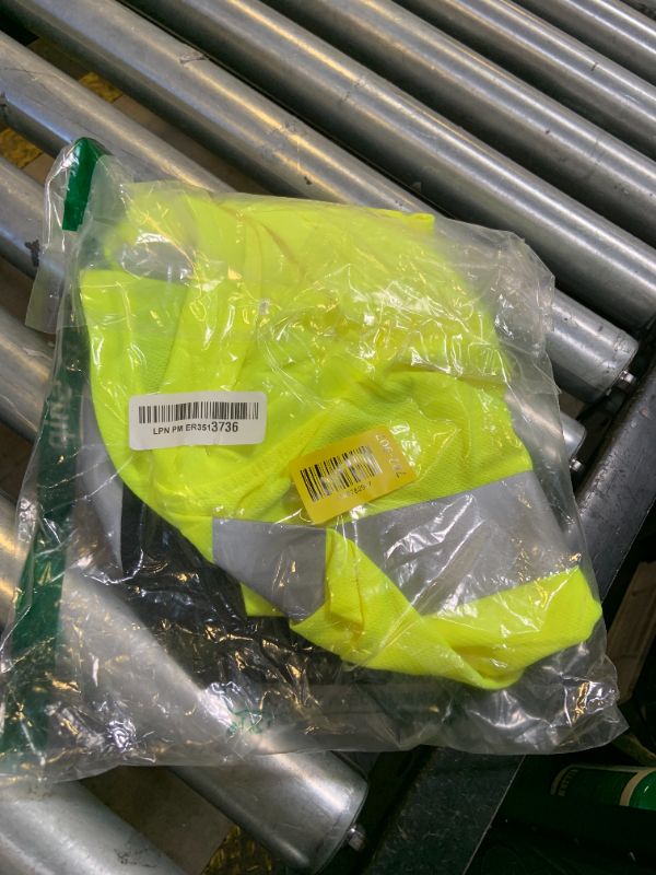 Photo 1 of DPSAFETY High Visibility Shirts Quick Dry Safety T Shirts with Reflective Strips and Pocket Short Sleeve Mesh Hi Vis Construction Work Class 2 Shirt for Men/Women Black Bottom Lime,3XL