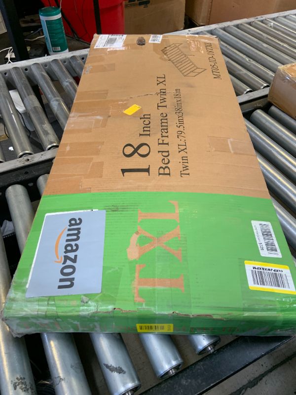 Photo 1 of Yitong Angel Twin XL Size Bed Frame, 18 Inch Heavy Duty Support 3500 lbs Metal Platform, No Box Spring Needed/Noise Free/Non-Slip/Steel Slat Support/Easy Assembly
