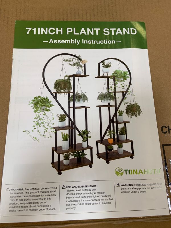 Photo 1 of 71 inch plant stand -assembly instruction-
