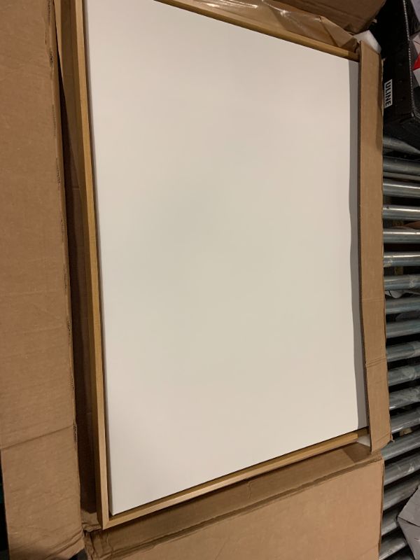 Photo 1 of Kate and Laurel Sylvie Blank Framed Canvas Wall Art, 31.5x41.5 Natural, Modern Empty Canvas for Paint-Your-Own Art, Ready to Paint Premium Canvas Already Framed