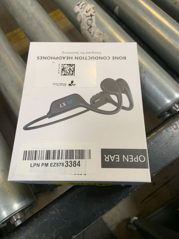 Photo 1 of Swimming headphones-bone conduction headphones, IP68 waterproof built-in MP3 player 32G memory, underwater swimming headphone, wireless open Earphones Bluetooth 5.3, for running, cycling (black)