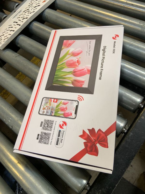 Photo 1 of Frameo 10.1 Inch WiFi Digital Picture Frame, 1280x800 HD IPS Touch Screen Photo Frame Electronic, 32GB Memory, Auto-Rotate, Wall Mountable, Share Photos/Videos Instantly via Frameo App from Anywhere