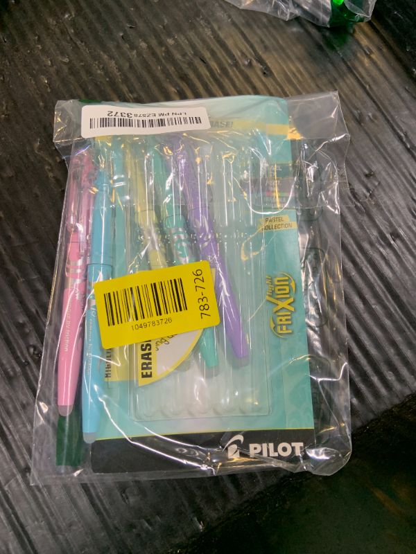Photo 1 of Pilot, FriXion Light Pastel Erasable Highlighters, Chisel Tip, Pack of 5, Pastel Blue, Pink, Yellow, Green & Purple
