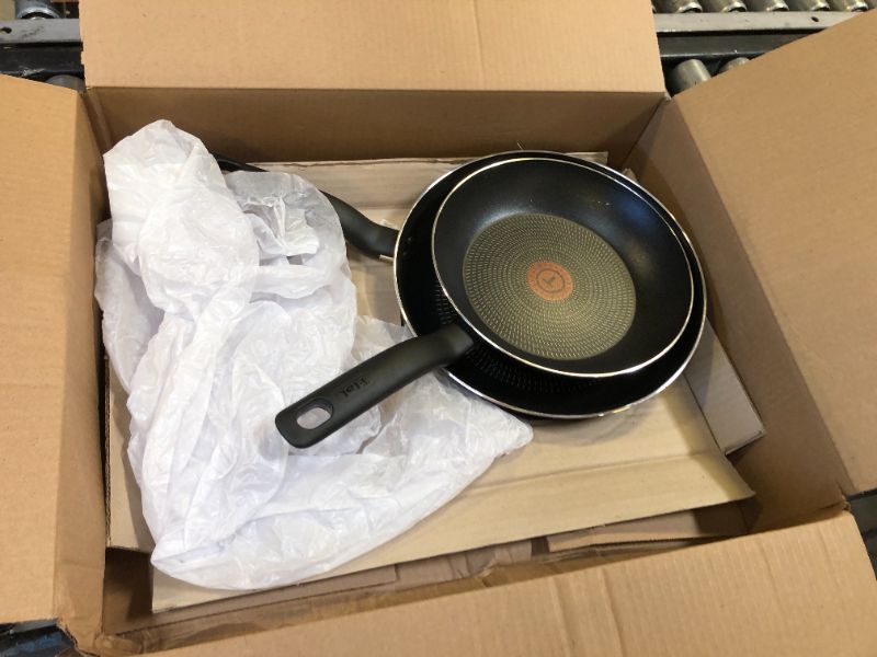 Photo 1 of T-fal Specialty Nonstick Fry Pan Set 3 Piece, 8, 9.5, 11 Inch, Oven Broiler Safe 350F, Cookware, Pots and Pans Set Non Stick, Kitchen Frying Pans, Skillets, Durable, Dishwasher, Black