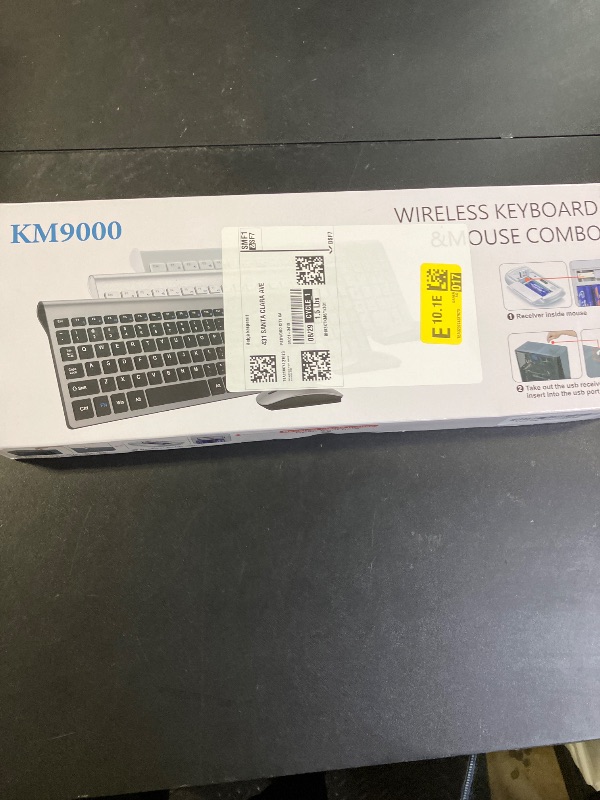 Photo 1 of Wireless Keyboard and Mouse Ultra Slim Combo, TopMate 2.4G Silent Compact USB 2400DPI Mouse and Scissor Switch Keyboard Set with Cover, 2 AA & 2 AAA Batteries,for PC/Laptop/Windows/Mac-Rose Gold White