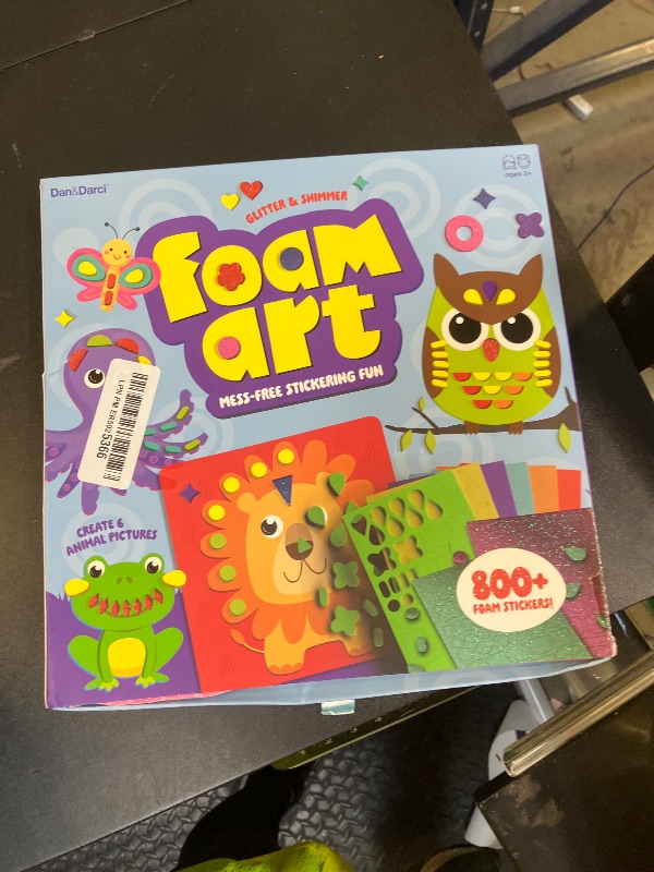 Photo 1 of Dan&Darci Foam Sticker Art Craft for Kids - Toddler Arts & Crafts for Ages 3-5 - Boys 4-6 Birthday Gift & Stocking Stuffer