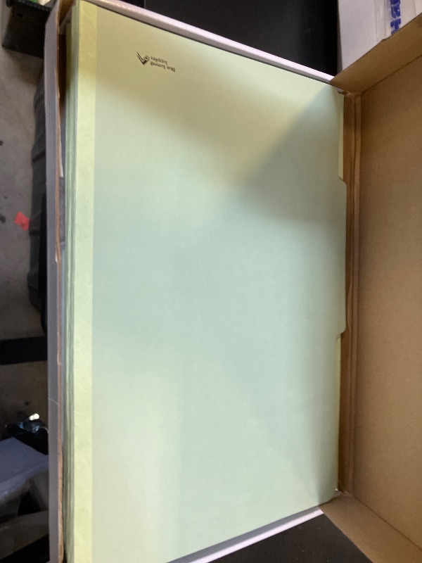 Photo 1 of 10 Legal Size Classification Folders - 2 Divider 2 Inch Tyvek Expansions - Durable 2 Prongs Designed to Organize Standard Law Client Files, Office Reports - Legal Size, 10 Folders (Gray Green)