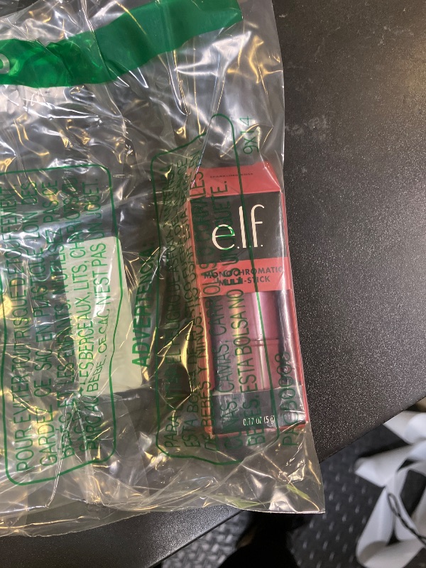 Photo 1 of e.l.f., Monochromatic Multi Stick, Creamy, Lightweight, Versatile, Luxurious, Adds Shimmer, Easy To Use On The Go, Blends Effortlessly, Sparkling Rose, 0.17 Oz