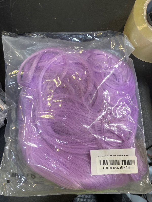 Photo 1 of Felek Super Long Purple T Part Lace Wigs 40 Inch Straight 13x4x1 T Lace Front Wigs Heat Resistant Fiber Glueless Pre-Plucked Natural Hairline Lace Wig For Fashion Women/Girls(Purple)