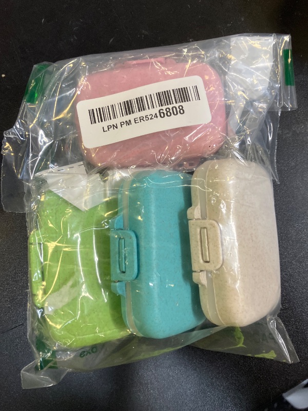 Photo 1 of 4 PC Pill Case 3 Removable Compartments Pill Box BPA-Free,Day Pill Organizer/3 Times a Day/AM-PM Travel Pill Organizer for Pocket or Purse Storage Vitamin, Fish Oil or Medicine
