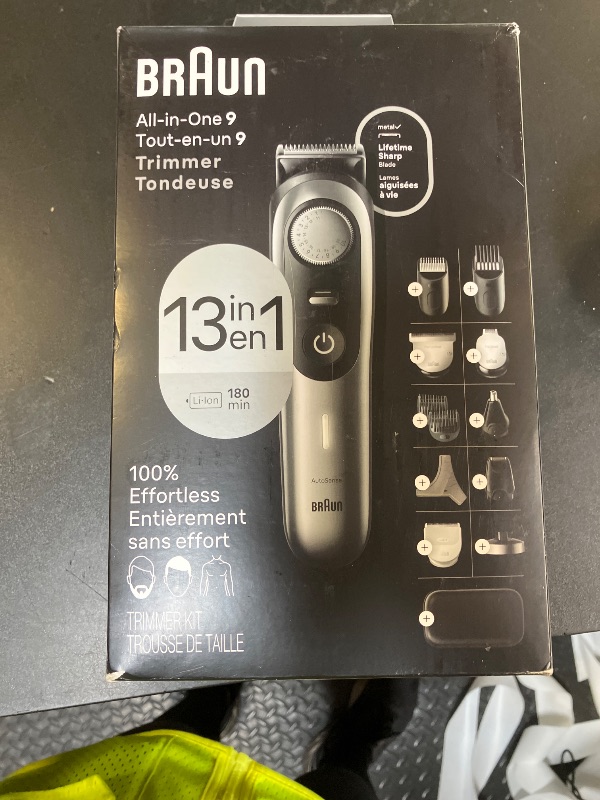 Photo 1 of Braun All-in-One Men's Shaving Kit Series 9 9440, 13-in-1 Beard, Face, Nose, Ear Trimmer, Hair Clippers, Body Groomer and Manscaping