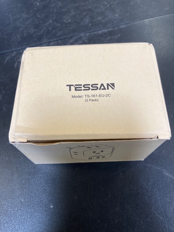 Photo 1 of 2 Pack European Travel Plug Adapter (No Voltage Conversion), TESSAN US to Europe Plug Adapter with 4 Electrical Outlets 3 USB Ports (2 USB C), Type C Power Adaptor for EU Italy Iceland Spain