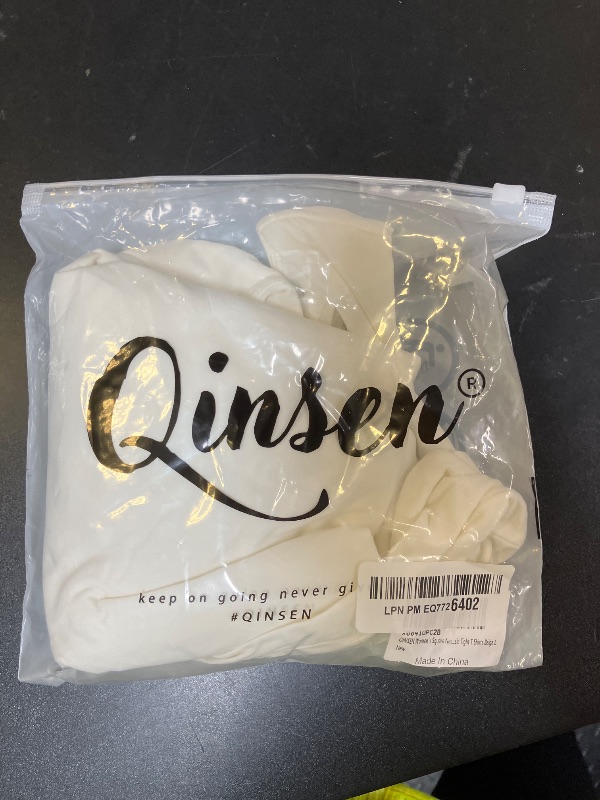 Photo 1 of QINSEN Women's Square Neck Sleeveless Double-Layer Tank Tops Basic Tight T Shirts Beige L