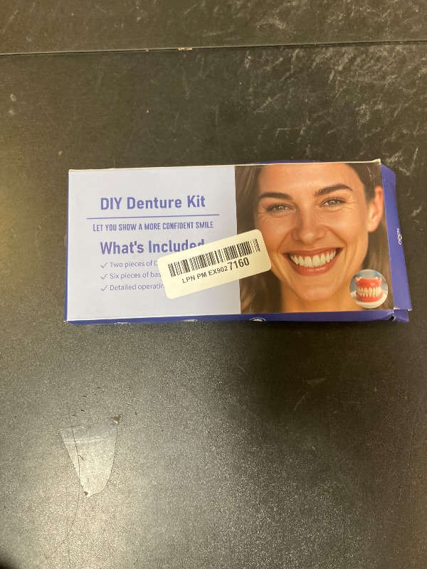 Photo 1 of Dentures DIY Kit: Full Set Top & Bottom Fake Teeth for at-Home Smile Enhancement - Easy & Universal Fit-YY01