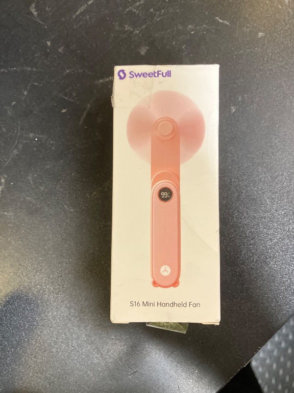 Photo 1 of SWEETFULL Portable Handheld Mini Fan with LED Display, 3-in-1 Personal Foldable USB Rechargeable Hand Held Fan & Flashlight for Travel, Lash Eyelash, Cute Small Pocket for Women, Girls