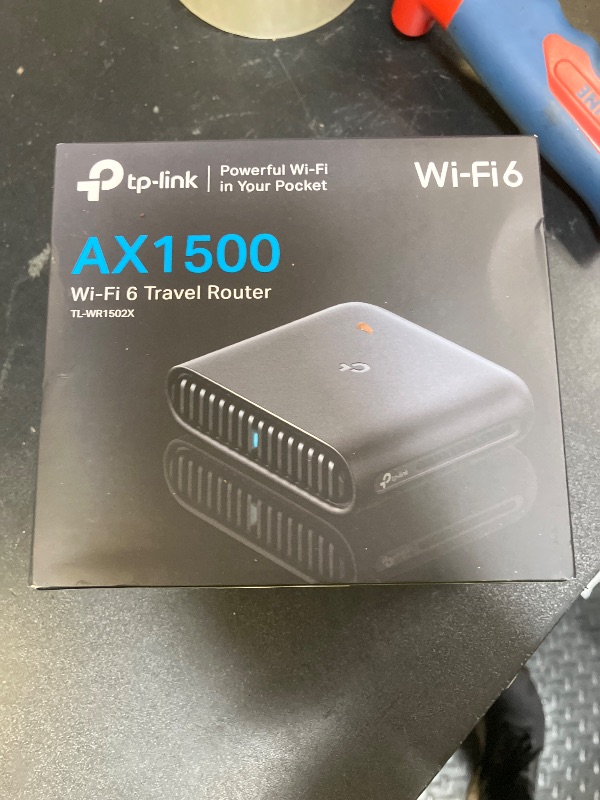 Photo 1 of TP-Link Ultra-Portable Wi-Fi 6 AX1500 Travel Router TL-WR1502X | Easy Public WiFi Sharing | Hotel/RV/Travel Approved | Phone WiFi Tether | USB C Powered | Multi-Mode | Tether App | Durable Design