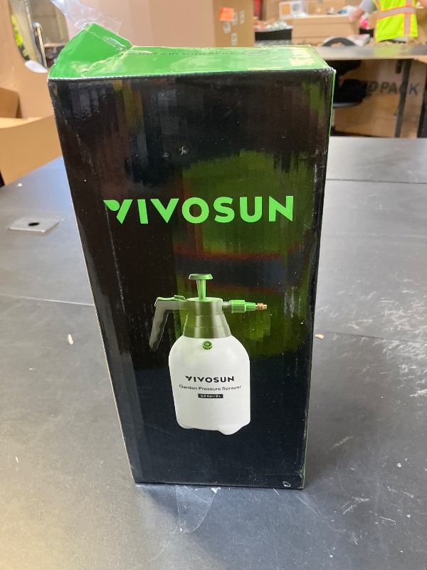 Photo 1 of VIVOSUN 0.5Gal Handheld Garden Sprayer, 2L Pump Sprayer, 68 Oz Water Spray Bottle with Safety Valve, Adjustable Nozzle, Extended Spray Rod & Additional Seals, Ideal for Watering, Fertilizing, Cleaning