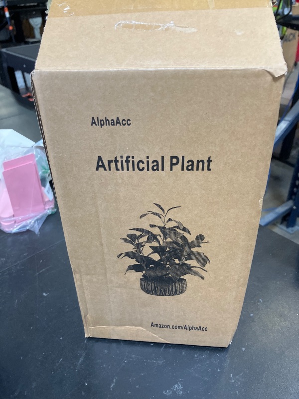 Photo 1 of AlphaAcc Artificial Plants Decor Greenery Fake Succulents Indoor Potted Fake Plant with Rustic Black Clay Planter for Farmhouse Room Bathroom Bedroom Kitchen Office Table Desk Decor