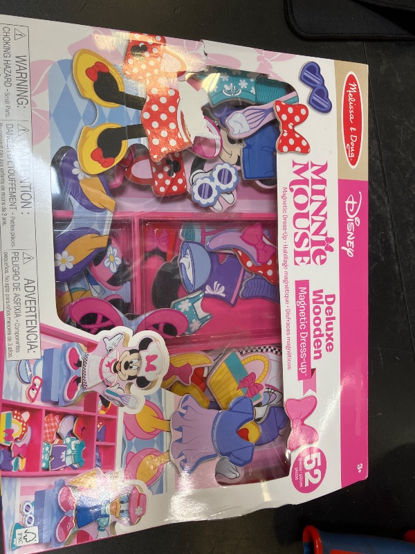 Photo 1 of Melissa & Doug Disney Minnie Mouse & Daisy Duck Magnetic Dress-Up Wooden Dolls – Pretend Play Set (40+ pcs) Minnie Mouse Toys, Disney Dress Up Dolls for Preschoolers & Kids Ages 3+