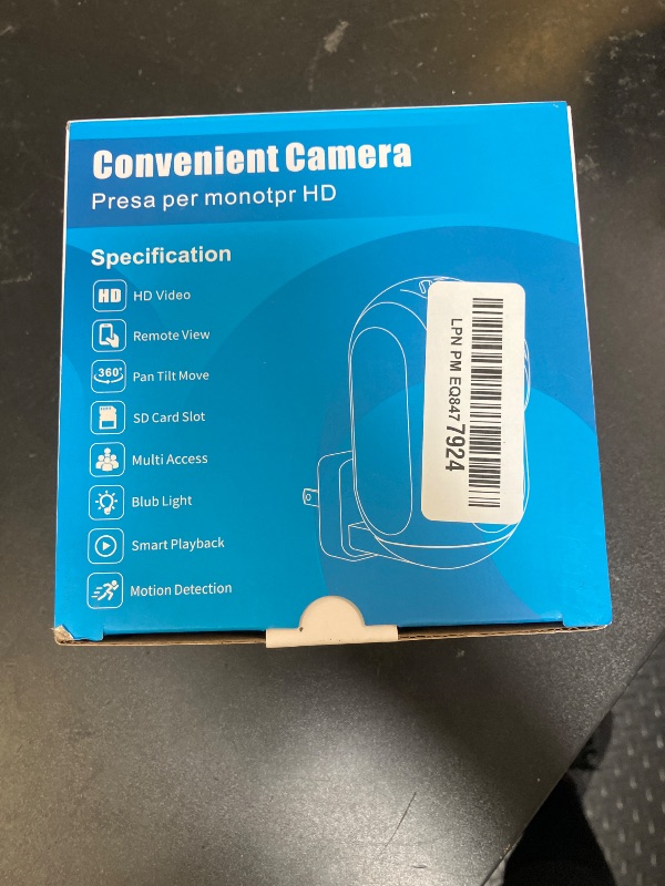 Photo 1 of Heayzoki Wall Plug in Indoor Outlet Home Security Camera, 2MP Indoor Smart Camera with Phone APP, Full Color Night Vision, Motion Detection (US Plug)
