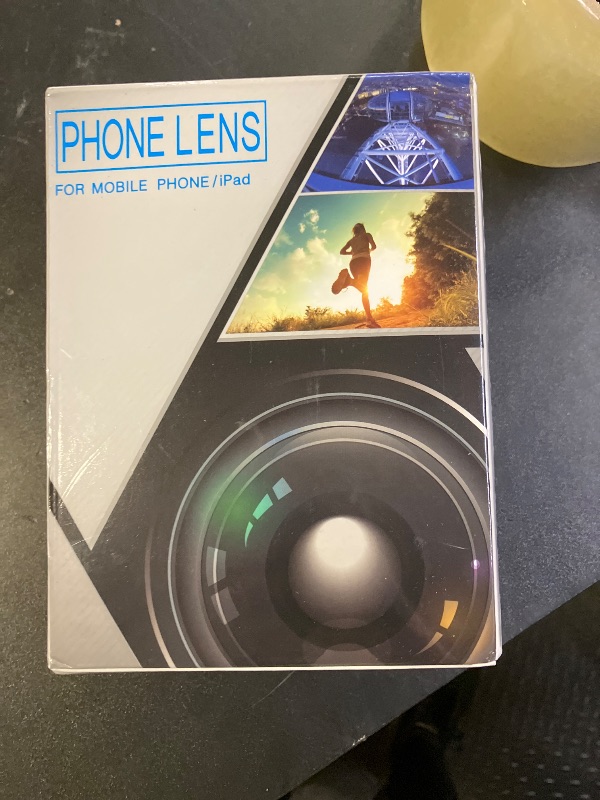 Photo 1 of Phone Camera Lens Kit Upgraded Version Telephoto 28X Wide Angle 0.6X Macro 20X Fisheye 198° for Most Smartphones (Black)