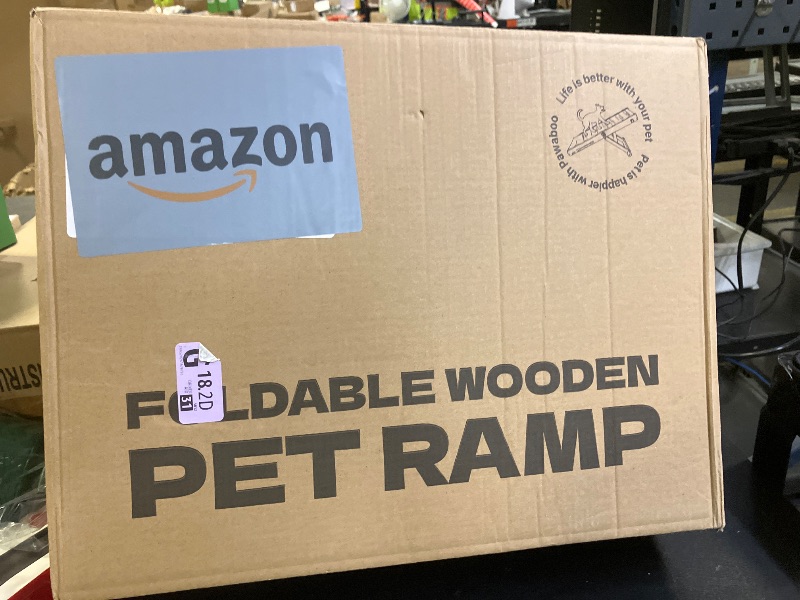 Photo 1 of 2025 Upgraded Dog Ramp for Couch, Foldable Small Dog Ramp for Low Bed, 4 Adjustable Height from 13'' to 21", Portable Stable Pet Steps with Non-Slip Pad, Pet Ramps Use for Sofa Couch Stairs