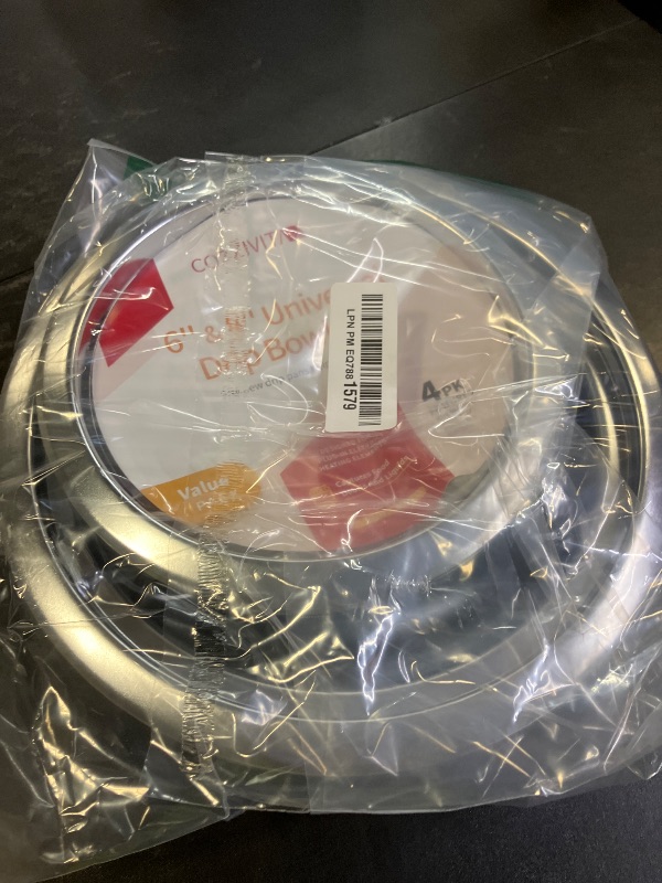 Photo 1 of COZZIVITA 4-Piece Drip Pans Set - Compatible with GE Stoves - Chrome Finish Electric Stove Burner Drip Pans - 2 x 6inch, 2 x 8inch Stove Drip Pans - GE Stove Drip