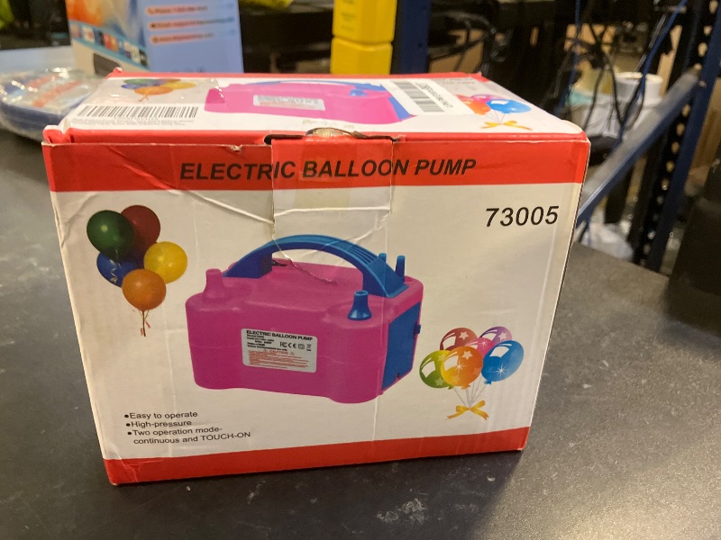 Photo 1 of Balloon Pump Electric, 110V 600W Balloon Blower Inflator Dual Nozzle Air Pump Balloons Inflator for Decoration, Party, Sport,Gifts:2 Balloon Tying Tools