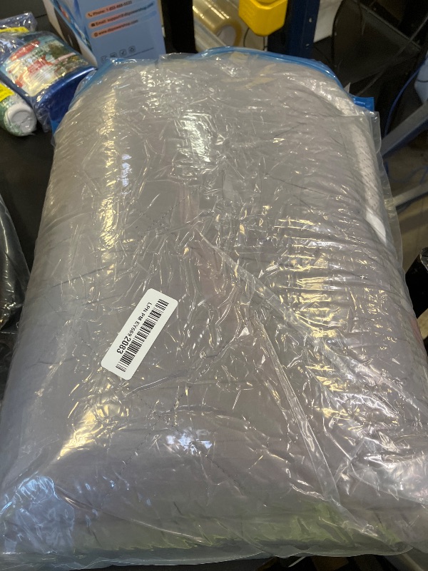 Photo 1 of Cot Mattress Topper Pad Quilted, Non-Slip Super Soft Comfortable Cool Sleeping Pad 75"x30" for Camping Cot/Rv Bunk/Narrow Twin Beds, Grey