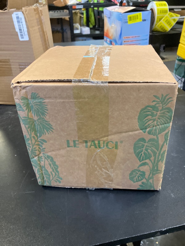 Photo 1 of LE TAUCI Ceramic Plant Pots, 5.1 + 6.4 Inch Footed Pots for Plants, Modern Flower Pots for Home and Office, Indoor Planters with Drainage, Reactive Glaze White