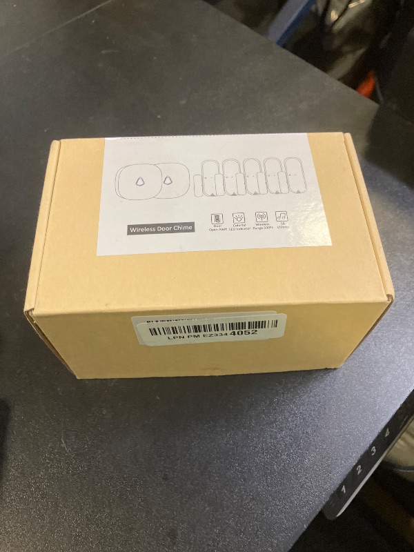 Photo 1 of Door Chime, METAK Wireless Door Open Contact Sensor Alarm with 500 FT Range, 58 Chimes and 5 Volume Levels for Business/Store/Home/Office When Entering, 5 Transmitters + 2 Plug-in Receivers
