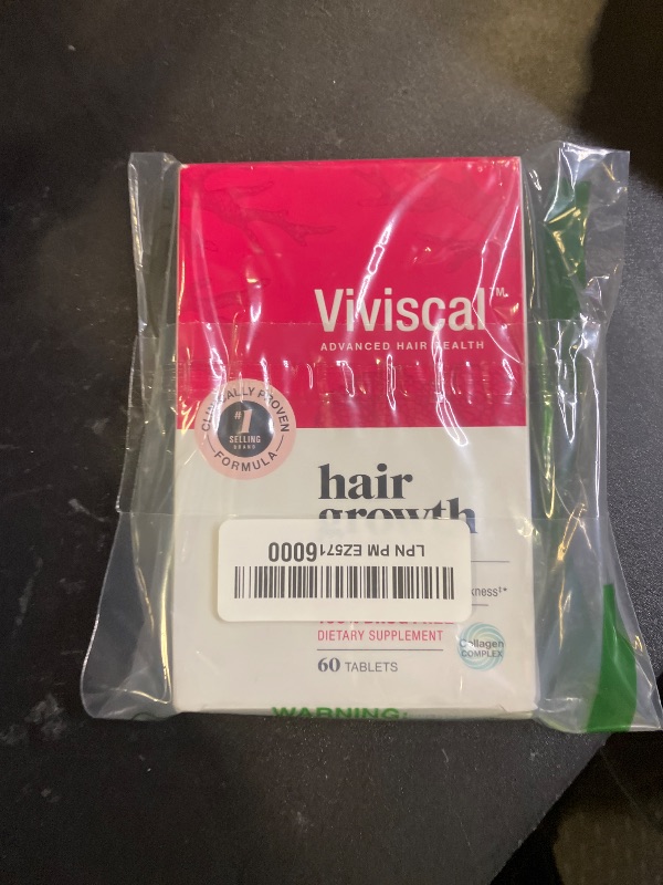 Photo 1 of Viviscal Hair Growth Supplements For Women For Thicker, Fuller Hair, Nourishes Thinning & Loss, With Proprietary Collagen Complex, 60 Tablets, 1 Month Supply
