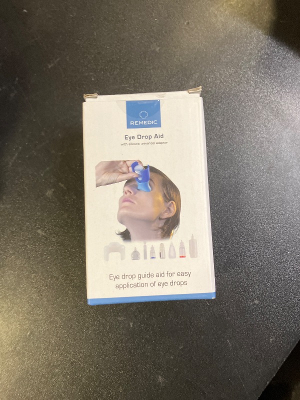 Photo 1 of Remedic Eye Drop Guide with Silicone Adapter – Reusable Tool for Clean, Precise Eye Drop Application – Easy to Use Eye Drop Helper for Seniors, Caregivers & Family – Fits Most Eye Drop Bottles