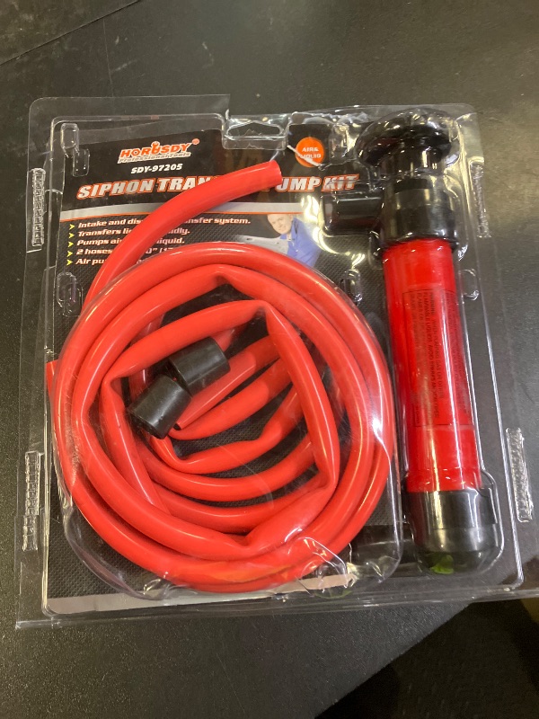 Photo 1 of HORUSDY Multi-Use Siphon Fuel Transfer Pump Kit for Gas Oil and Liquids