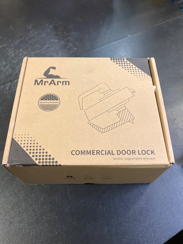 Photo 1 of MrArm Privacy Indicator Lock and Lever, Large Grade 2 Commercial Door Handle, Bathroom Door Handle Perfect for Public restrooms Including Restaurants, Hospitals, Medical Offices, Matte Black