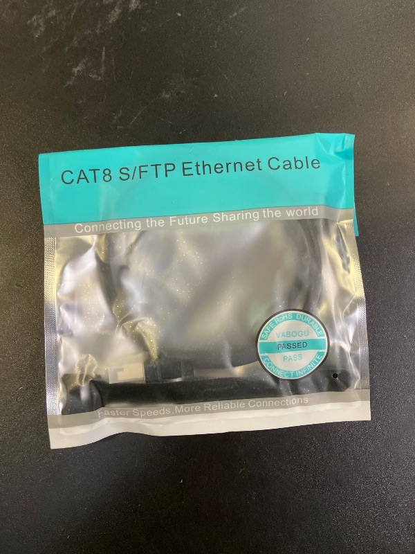 Photo 1 of Cat 8 Ethernet Cable, 1.5Ft 3Ft 6Ft 10Ft 15Ft 20Ft 30Ft 40Ft 50Ft 60Ft 100Ft Heavy Duty High Speed Internet Network Cable, Professional LAN Cable Shielded in Wall, Indoor&Outdoor