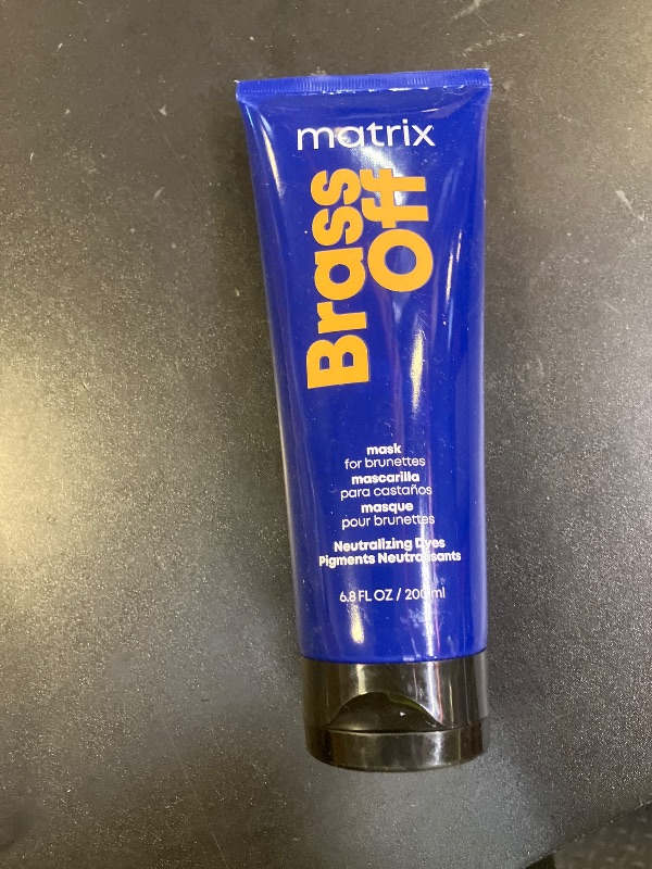 Photo 1 of Matrix Brass Off Color Depositing Neutralization Hair Mask | Repairs & Protects Fragile Hair | For Color Treated Hair |Neutralizes Orange Tones | Color Depositing | Packaging May Vary | 6.8 Fl. Oz.