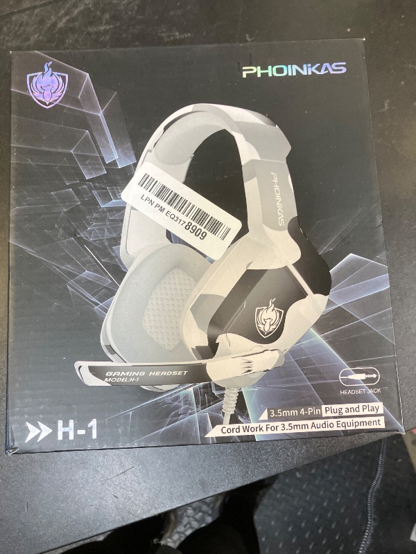 Photo 1 of PHOINIKAS Gaming Headset for PS4, Xbox One, PC, Laptop, Mac, Nintendo Switch, 3.5MM PS4 Stereo Headset Over Ear Headphones with Noise-Cancelling Mic, Bass Surround - Camo
