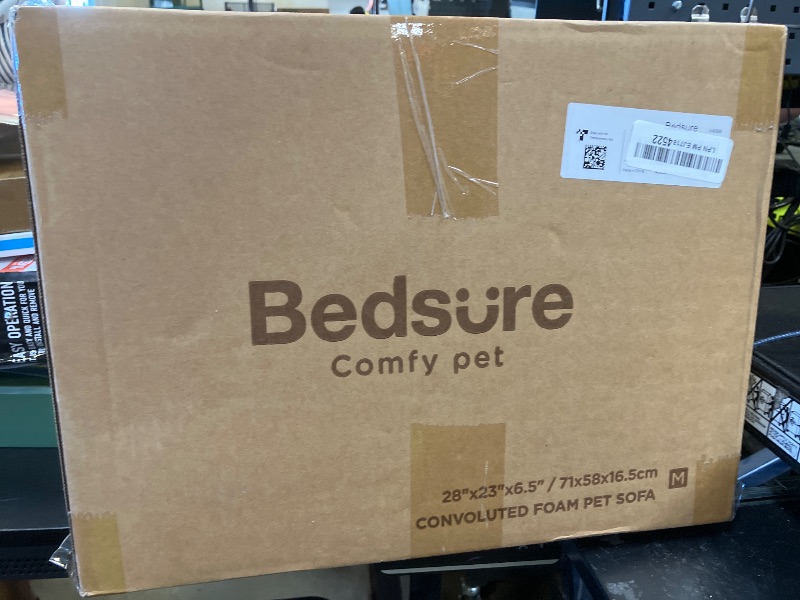 Photo 1 of Bedsure Orthopedic Dog Bed Medium Size Dogs - Washable Medium Dog Cat Bed Waterproof, Comfort Pet Couch Sofa with Washable Removable Cover, Pets Bed with Nonskid Bottom, Grey, 28"