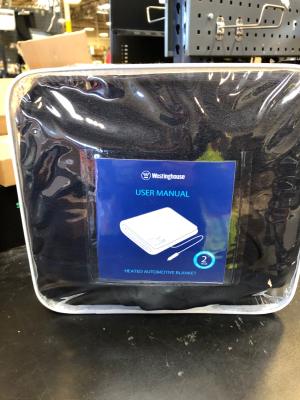 Photo 1 of Westinghouse Heated Car Blanket with 3 Heating Levels, 4 Hours Auto Off, 12 Volt Electric Blanket for Car, Truck, SUV, RV, Portable Heated Throw for Camping, Machine Washable, 59" x 43”, (Navy)