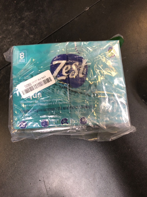 Photo 1 of Zest 8-Bar Bath Size Soap, Aqua, 4 Ounce per bar, 8 bars, 32 Ounce
