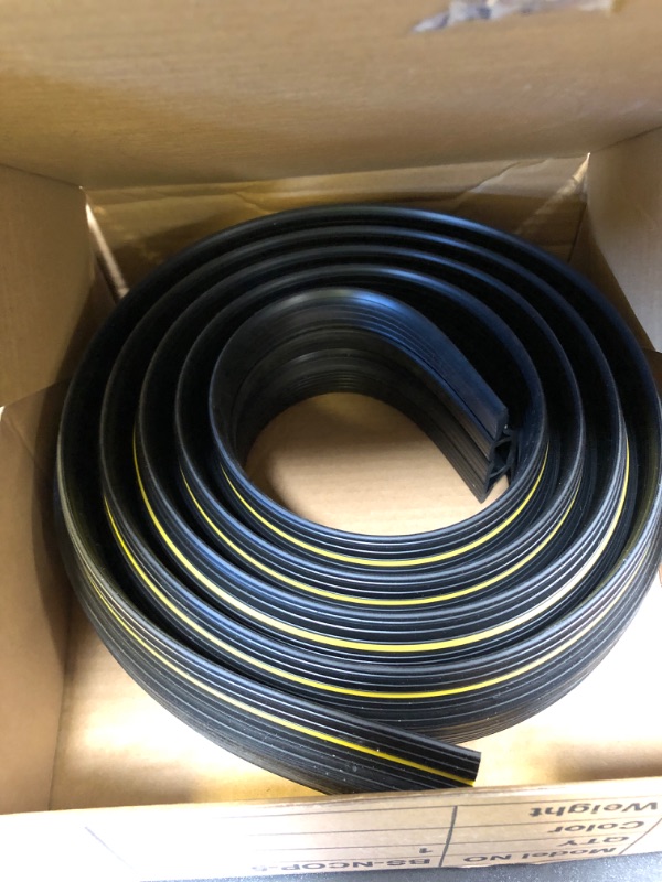 Photo 1 of Vilmon 10FT Floor Cord Cover, Heavy Duty PVC Floor Cable Cover,Wire Cover to Protect Wire Prevent Cable Trips for Home Office,Cavity Size 0.94" by0.4