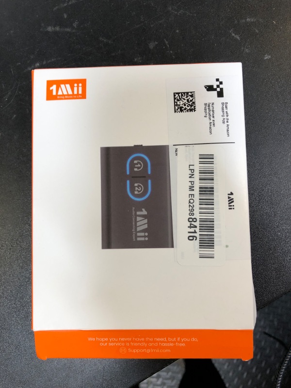 Photo 1 of 1Mii Bluetooth 5.3 Transmitter Receiver for TV to Wireless Headphones, Dual Link AptX Adaptive/Low Latency/HD Audio, Aux Adapter for Home Stereo, Airplane, Boat, Gym