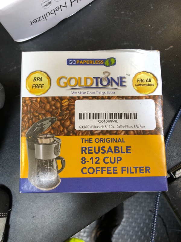 Photo 1 of GOLDTONE Reusable 8-12 Cup Basket Coffee Filter fits Black and Decker Makers and Brewers, Replaces your Paper Coffee Filters, BPA-Free
