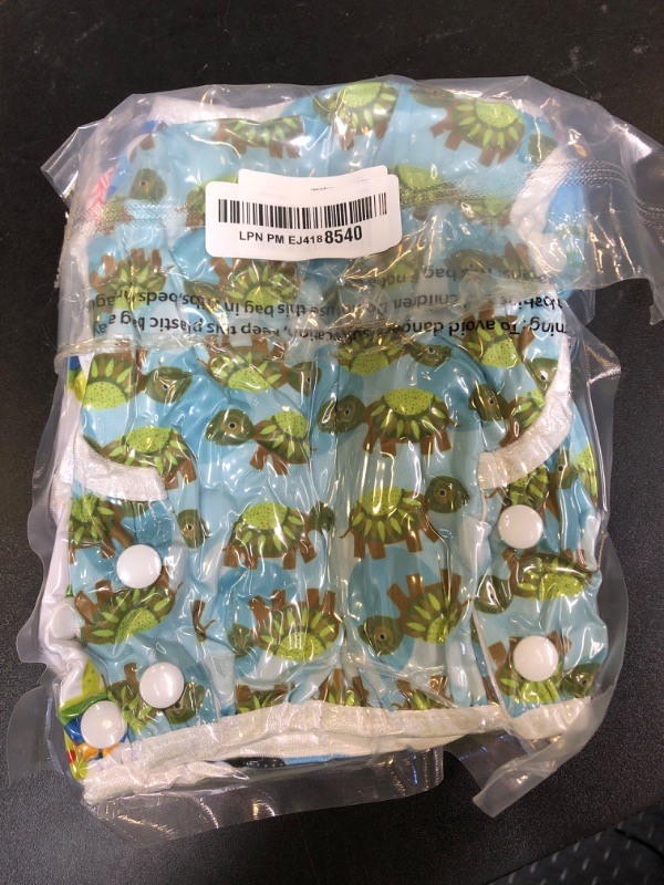 Photo 1 of wegreeco Baby & Toddler Snap One Size Adjustable Reusable Baby Swim Diaper (Diving, Ocean, Turtle, Large, 3 Pack)